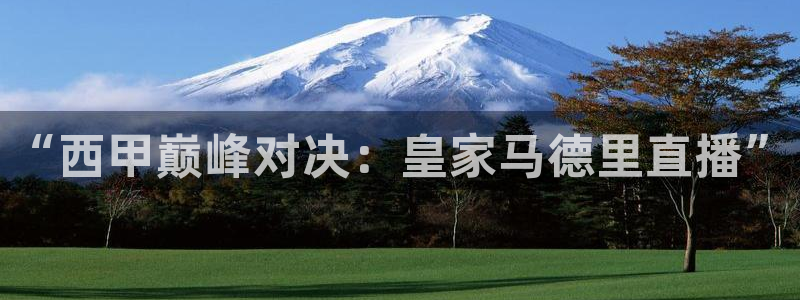 火凤直播体育app下载安装：“西甲巅峰对决：皇家马德里直播”